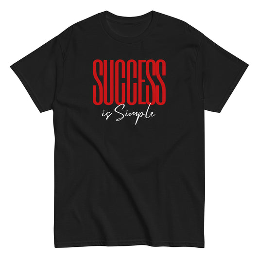 Success Is Simple Black Classic Tee