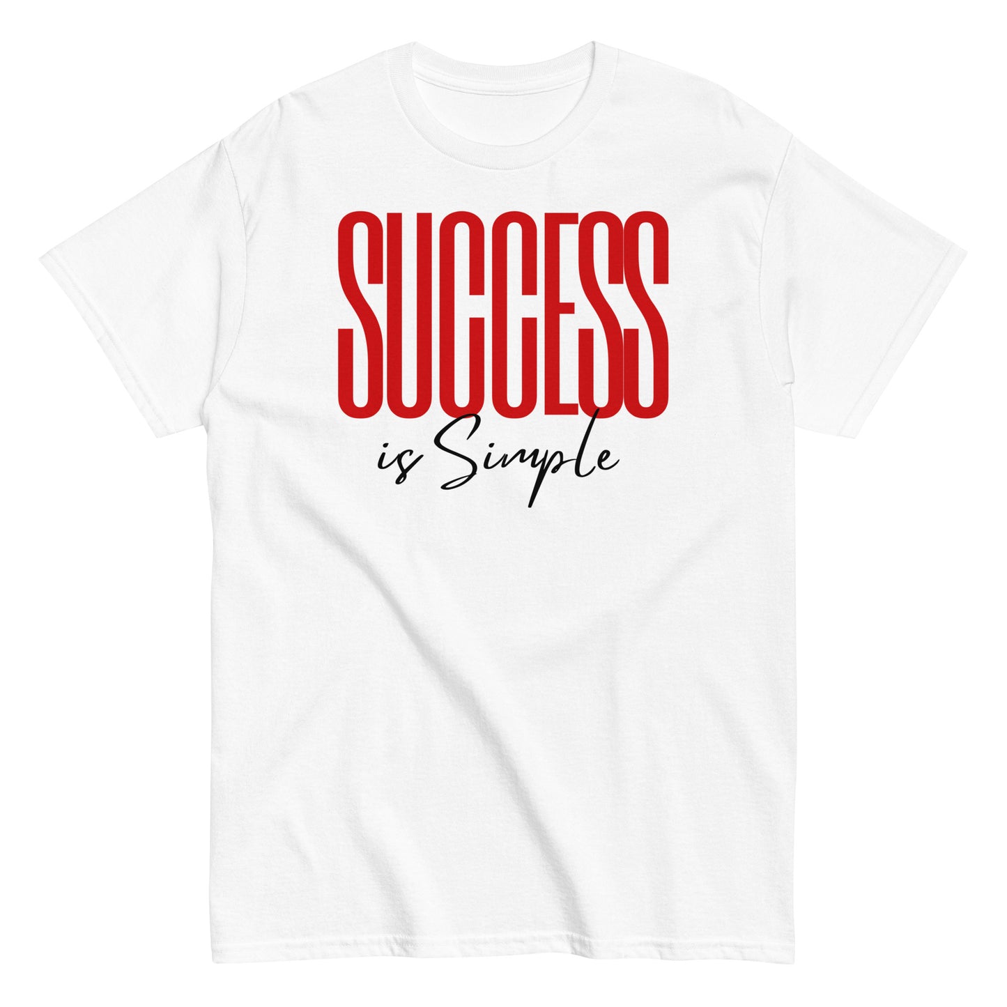 Success Is Simple White Classic Tee